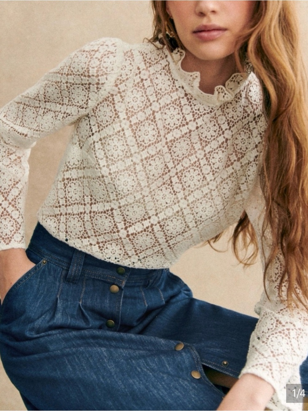 Sezane Blouse Eglantine White